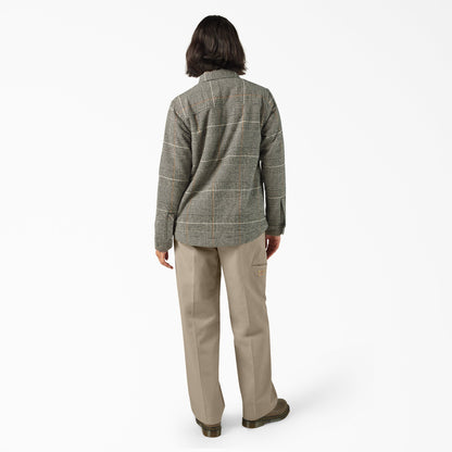 Dickies Women's Fleece Lined Flannel Chore Coat