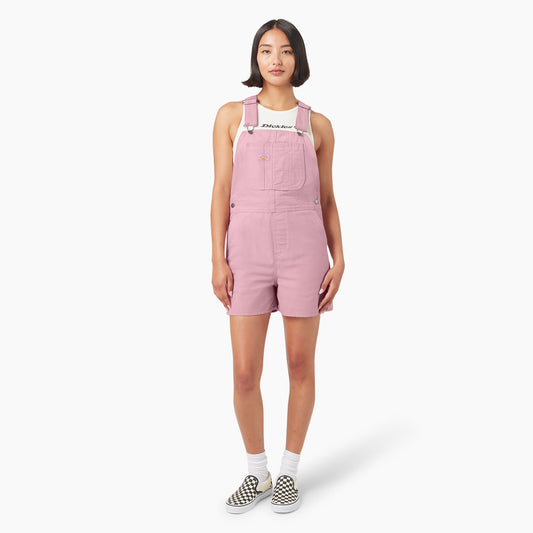 Dickies Women's Duck Canvas Bib Shortalls, 4"